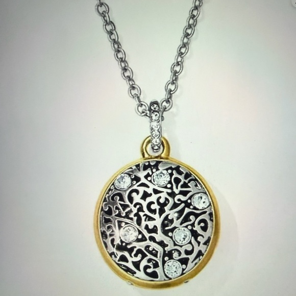 ✨🆕Brighton Anatolia Silver and Gold Star Pendant Necklace NWT - Picture 3 of 6